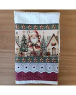 Toalha de Lavabo Coleção Natal Vinho