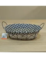 Cesta Decorativa 28x20cm em Tecido Livon
