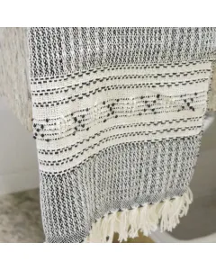 Toalha de Lavabo Mescla Preta - 40x60cm