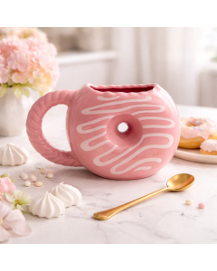Caneca Donut Rosa Glazed