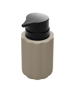 Porta Sabonete Líquido Soft Touch Pilares 300ml Nude Cerâmica - Wolff