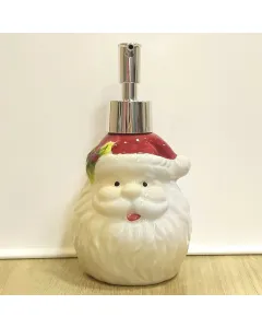 Porta Sabonete Liquido Rosto Papai Noel