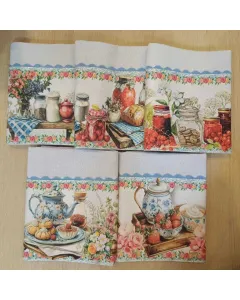 Panos de Prato Encanto I - 100% Algodão