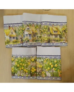 Panos de Prato Limão I - 100% Algodão