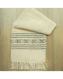 Toalha de Lavabo Trabalhada Preta - 40x60cm