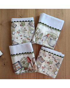 Kit 4 Panos de Copa | Prato | Cole&ccedil;&atilde;o Confeitaria