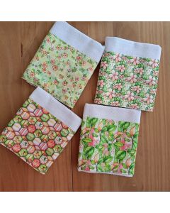 Kit 4 Panos de Copa | Prato | Coleção Flor