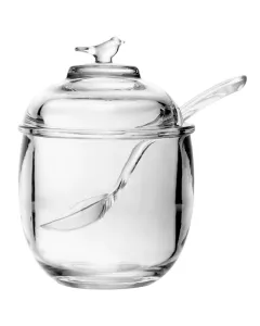 Açucareiro com Colher e Tampa Bird 150ml Cristal Ecológico - Wolff