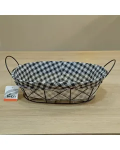 Cesta Decorativa 28x20cm em Tecido Livon